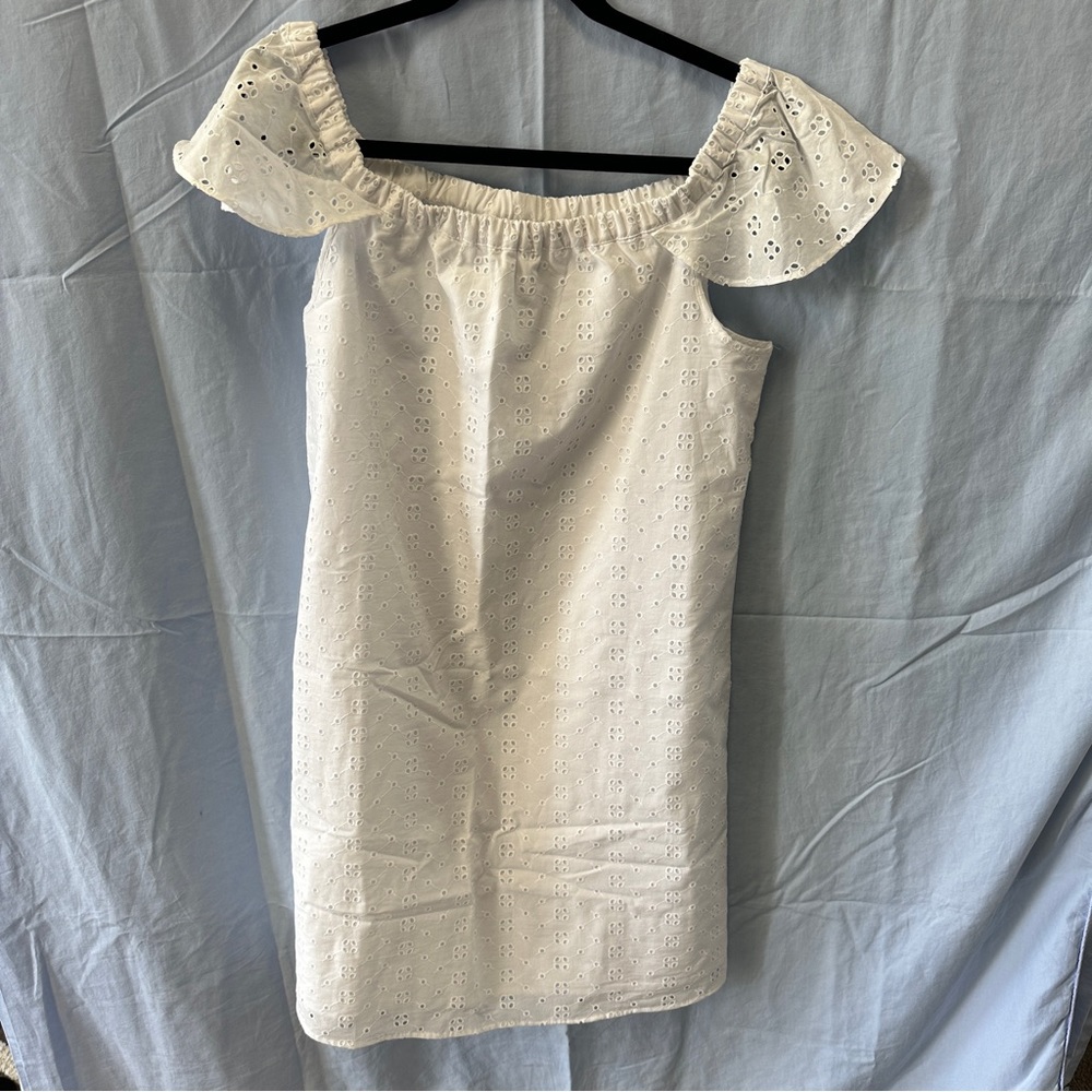 J. Crew white lace dress, size M, new with tags, never worn, perfect condition